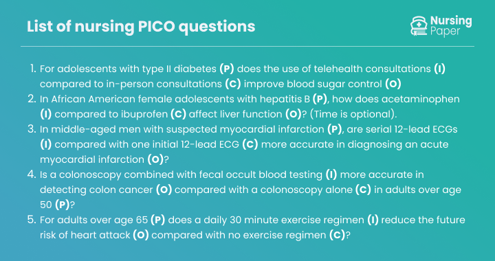 picot question examples