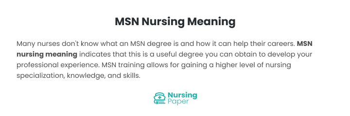 msn meaning
